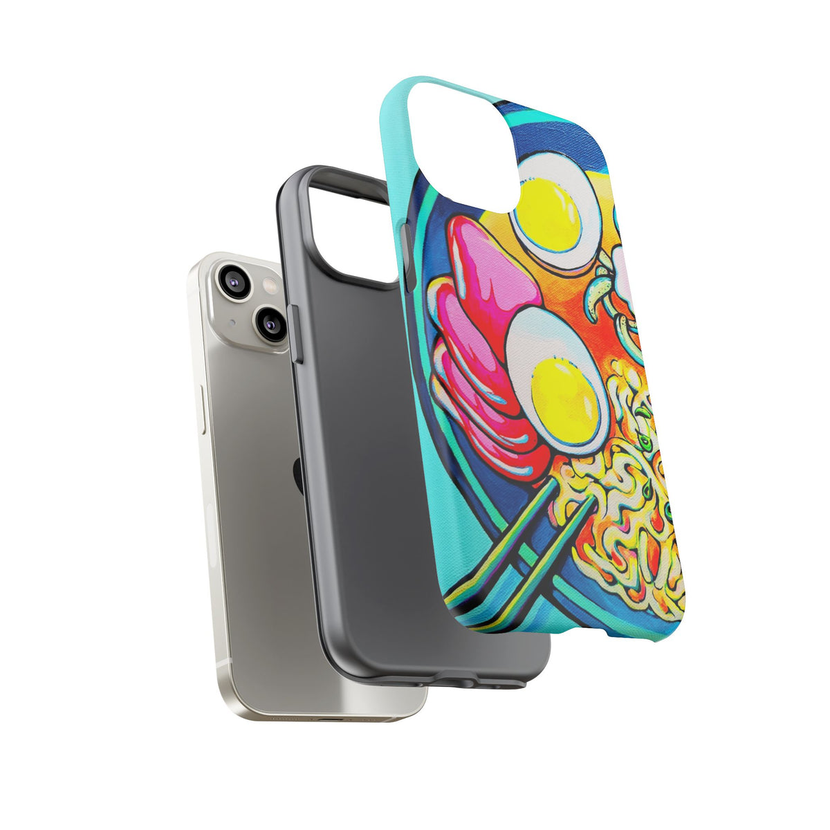 Coque de téléphone résistante Neon Ramen