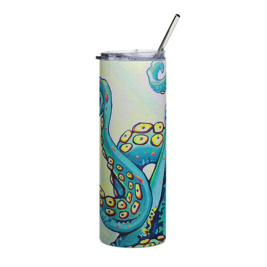 Gobelet en acier inoxydable Cyclops Octopus, 590 ml | Mug de voyage amusant, écologique