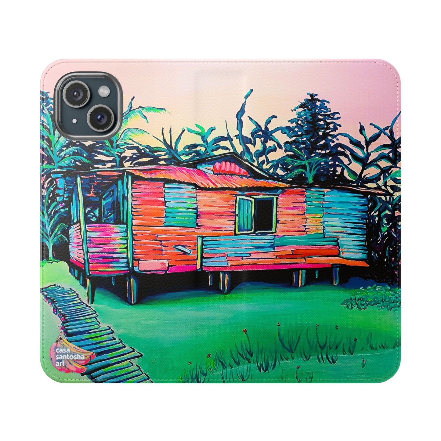 Luis Russell House Bocas Flip Phone Case – Wallet Cover with Card Slots