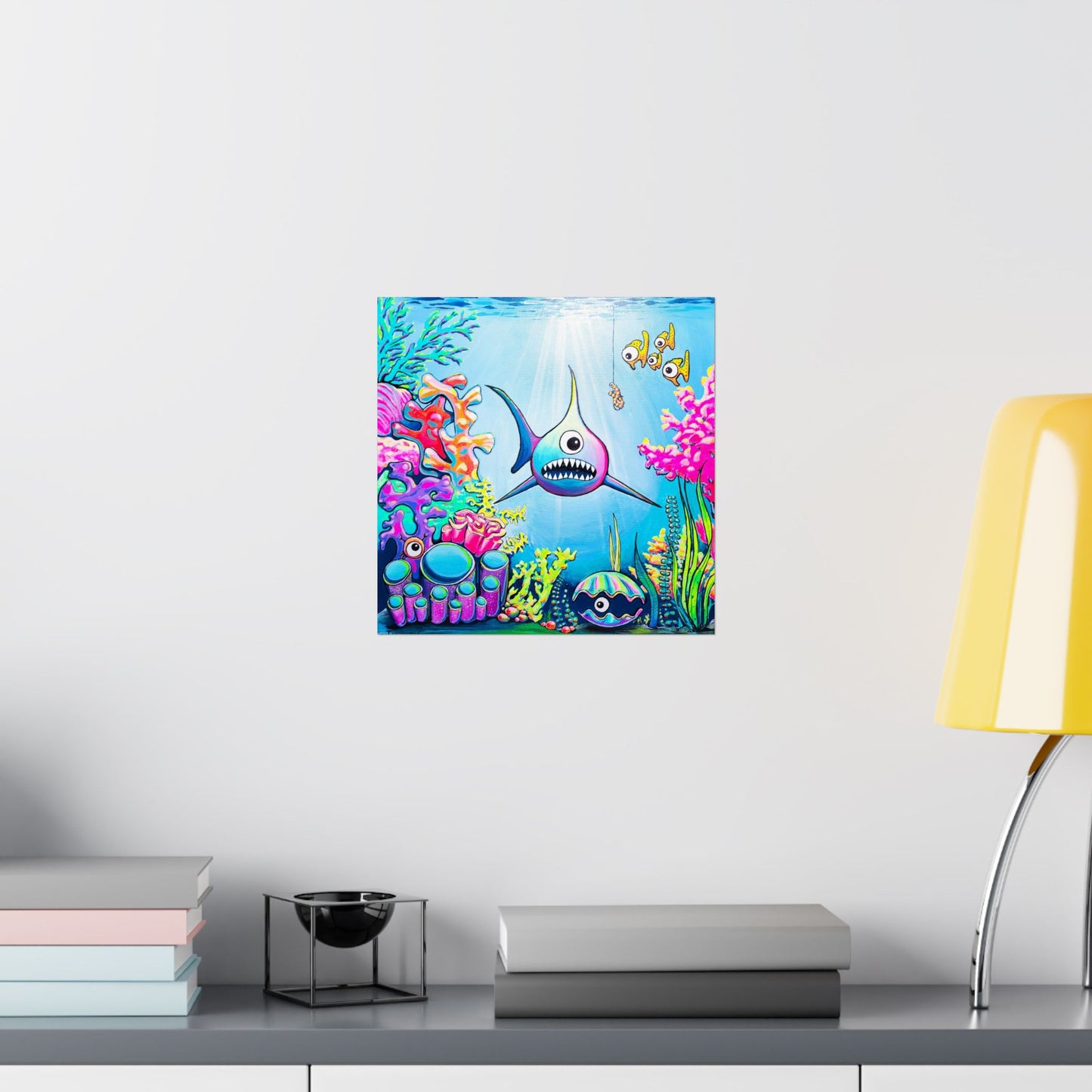 Cyclops Shark Giclée Art Poster