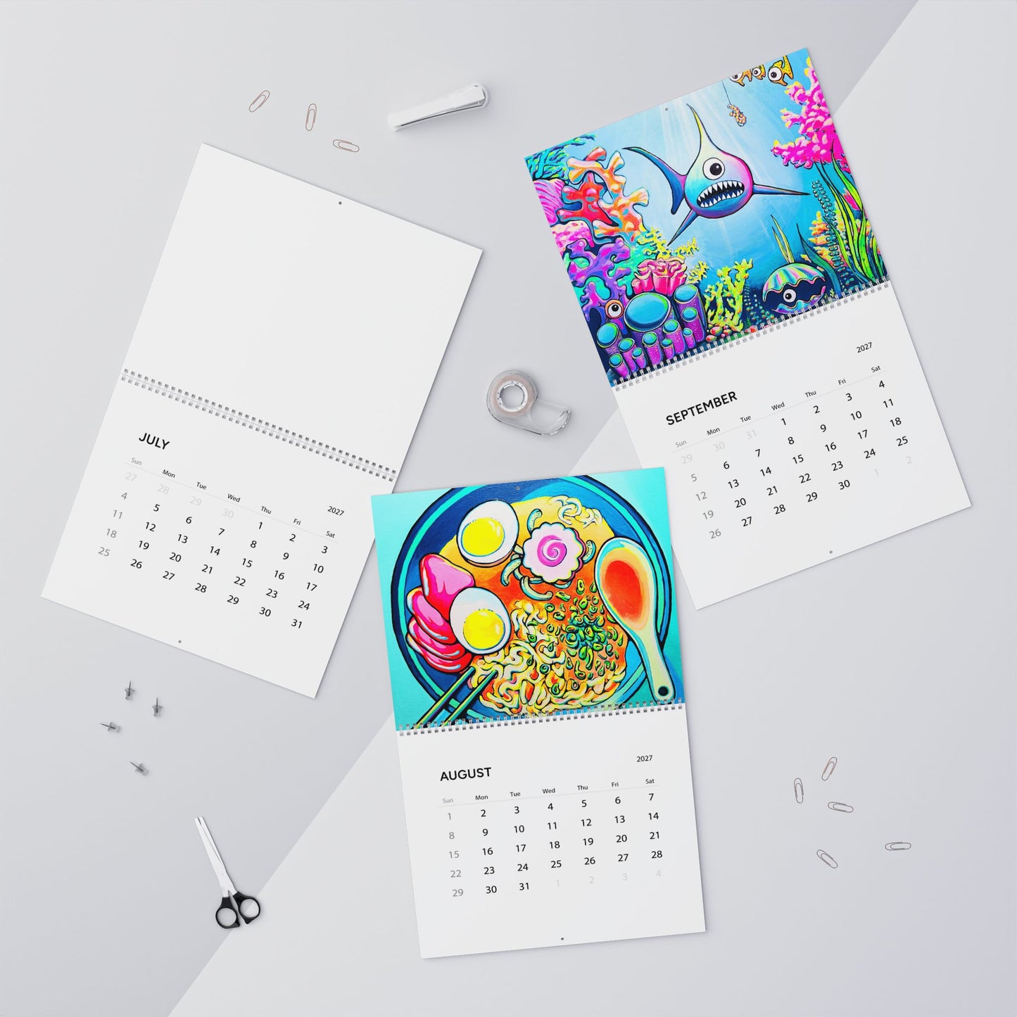 Vibrant Art Wall Calendar 2027