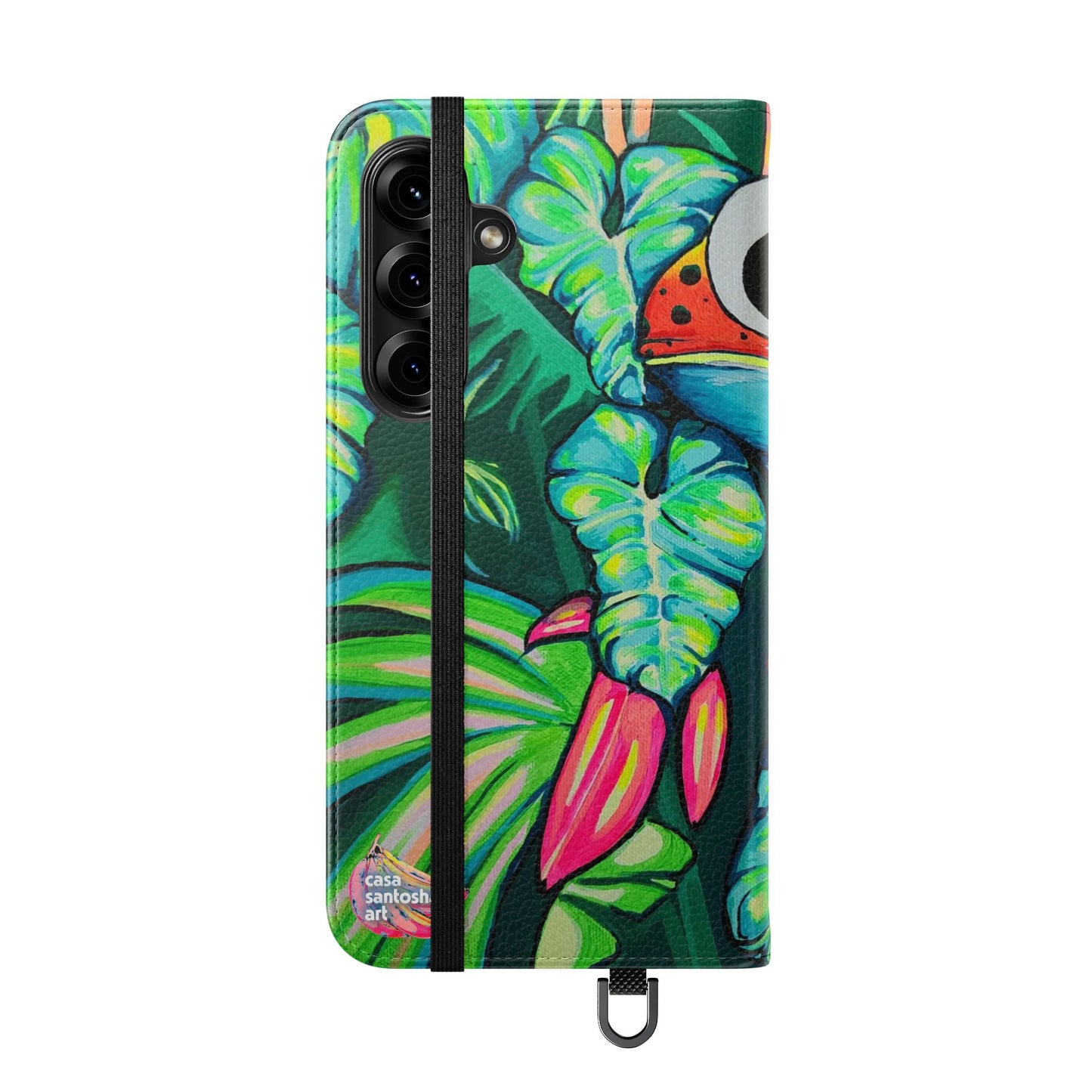 Cyclops Red Frog Flip Phone Case – Wallet Cover with Card Slots