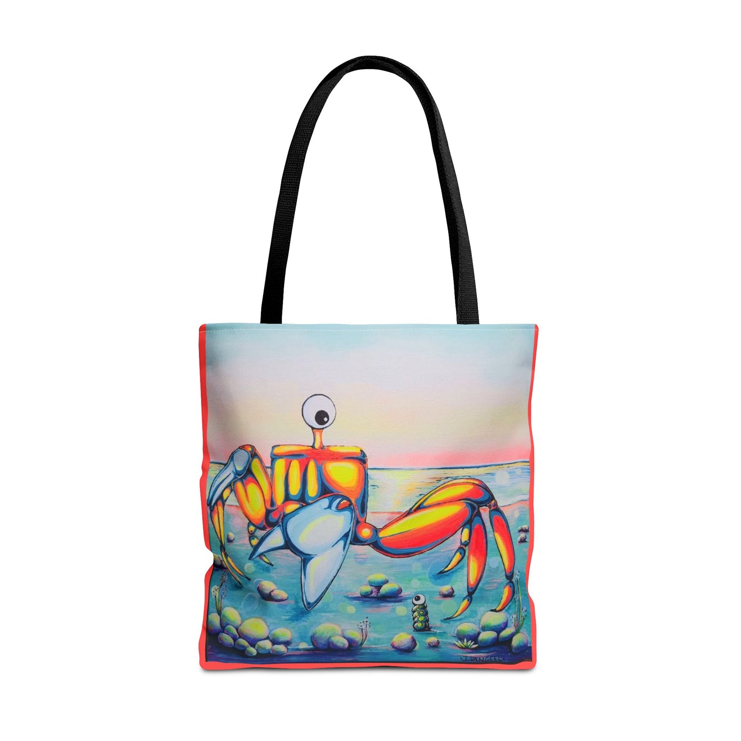 Premium Cyclops Crab Tote Bag, Original Artist Design, Reusable Shopping Tote,  Eco-Friendly