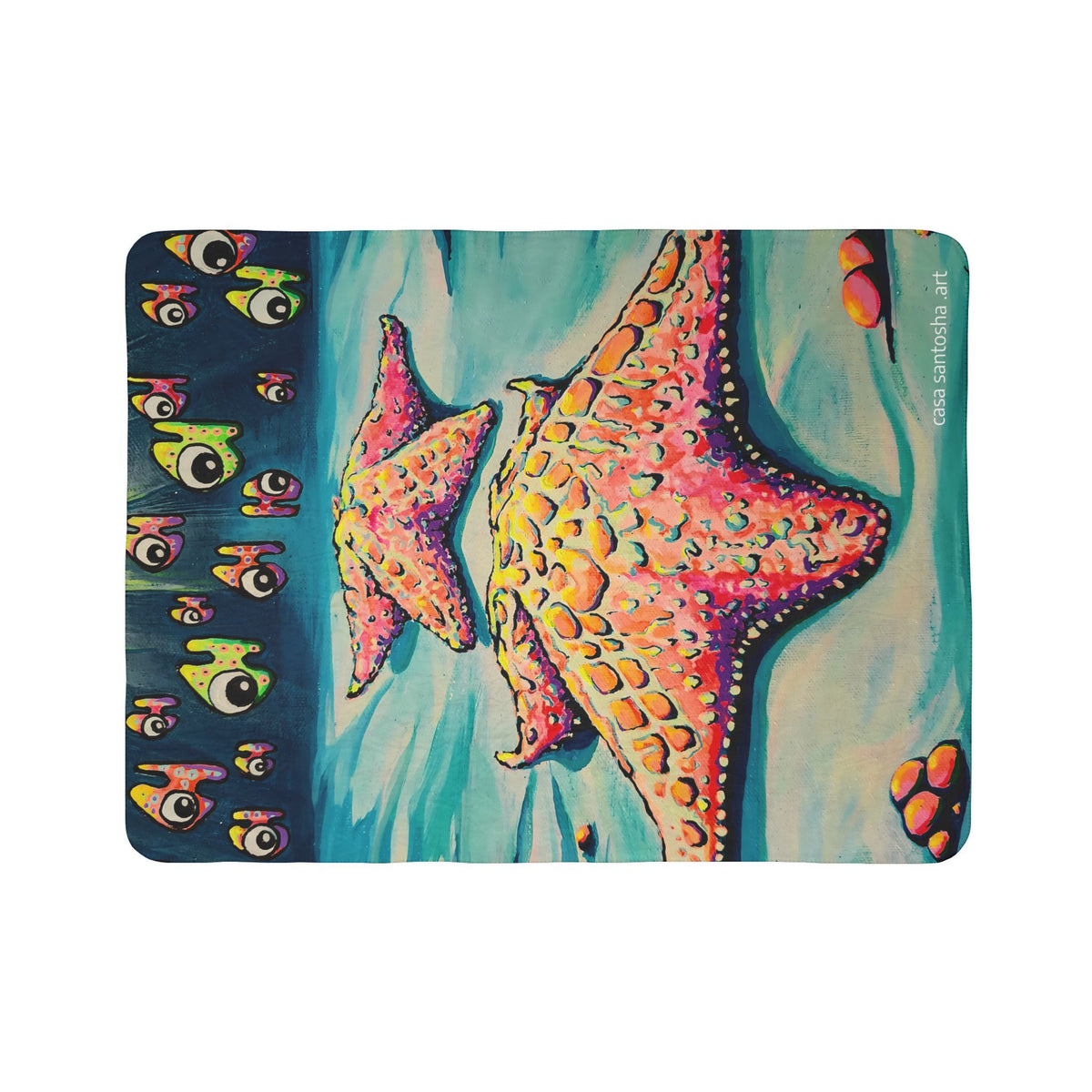 Cyclops Starfish Fleece Sherpa Blanket
