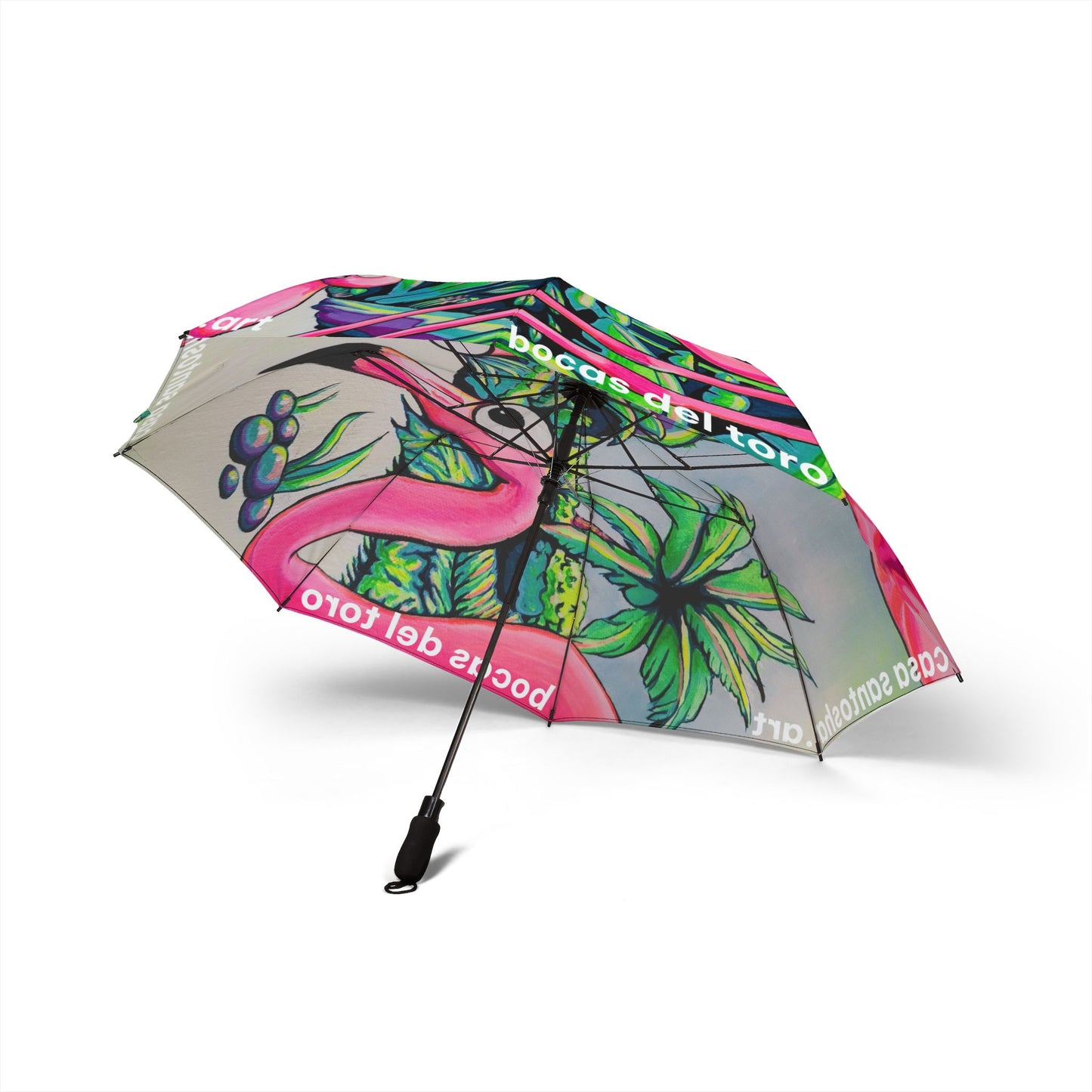 Cyclops Flamingo Family Print Umbrella - Foldable & Stylish Rain Gear