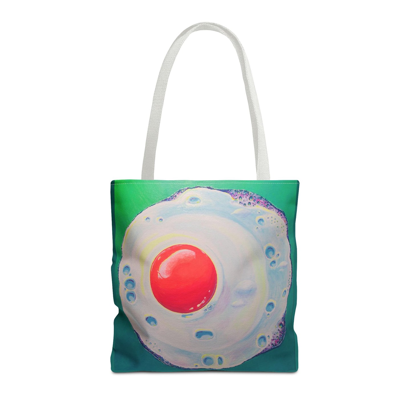Premium Neon Fried Egg Tote Bag, Original Artist Design, Reusable Shopping Tote,  Eco-Friendly