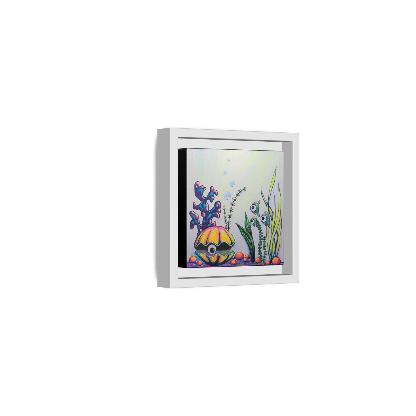 Framed Cyclops Clam Canvas Print
