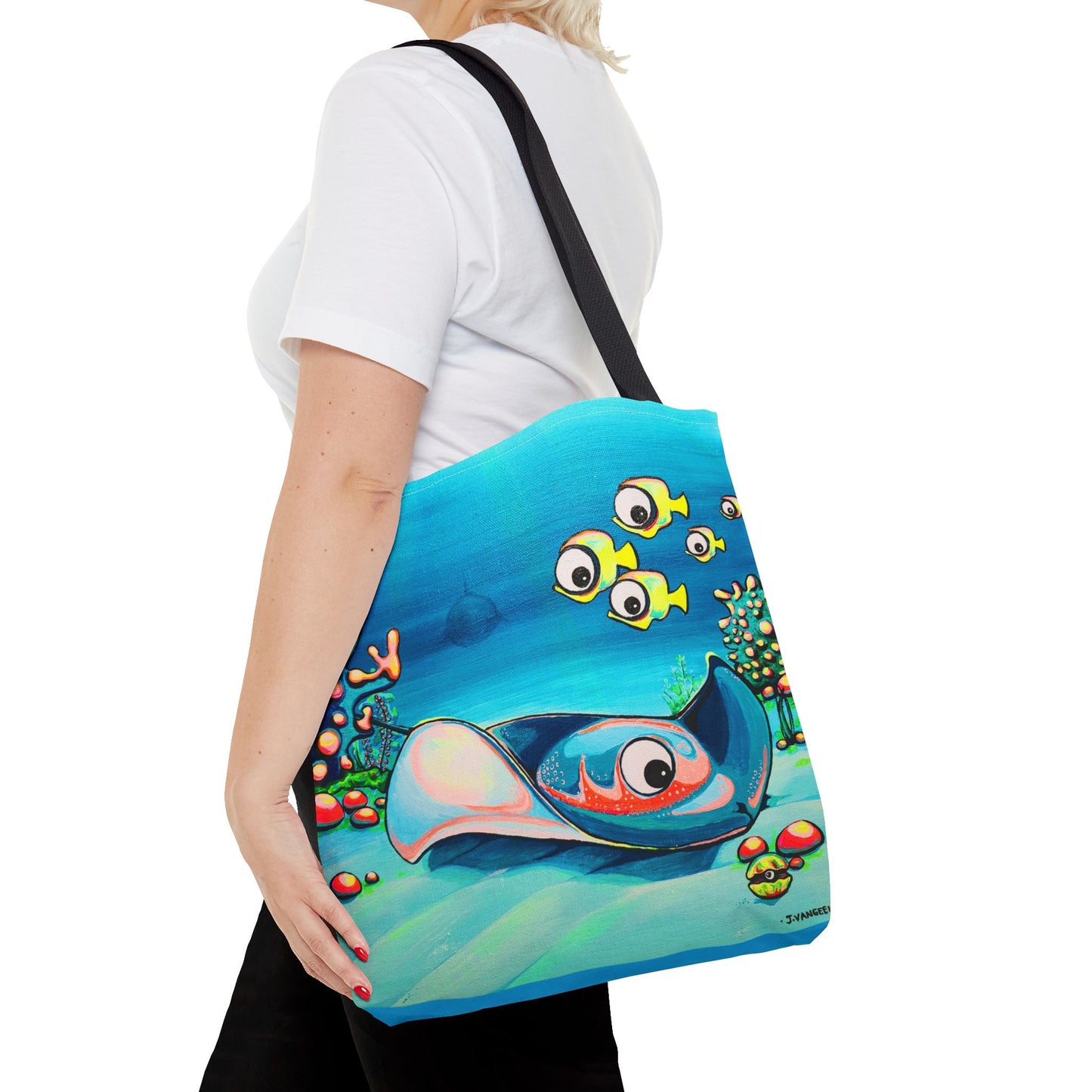 Premium Cyclops Stingray Tote Bag, Original Artist Design, Reusable Shopping Tote, Eco-Friendly
