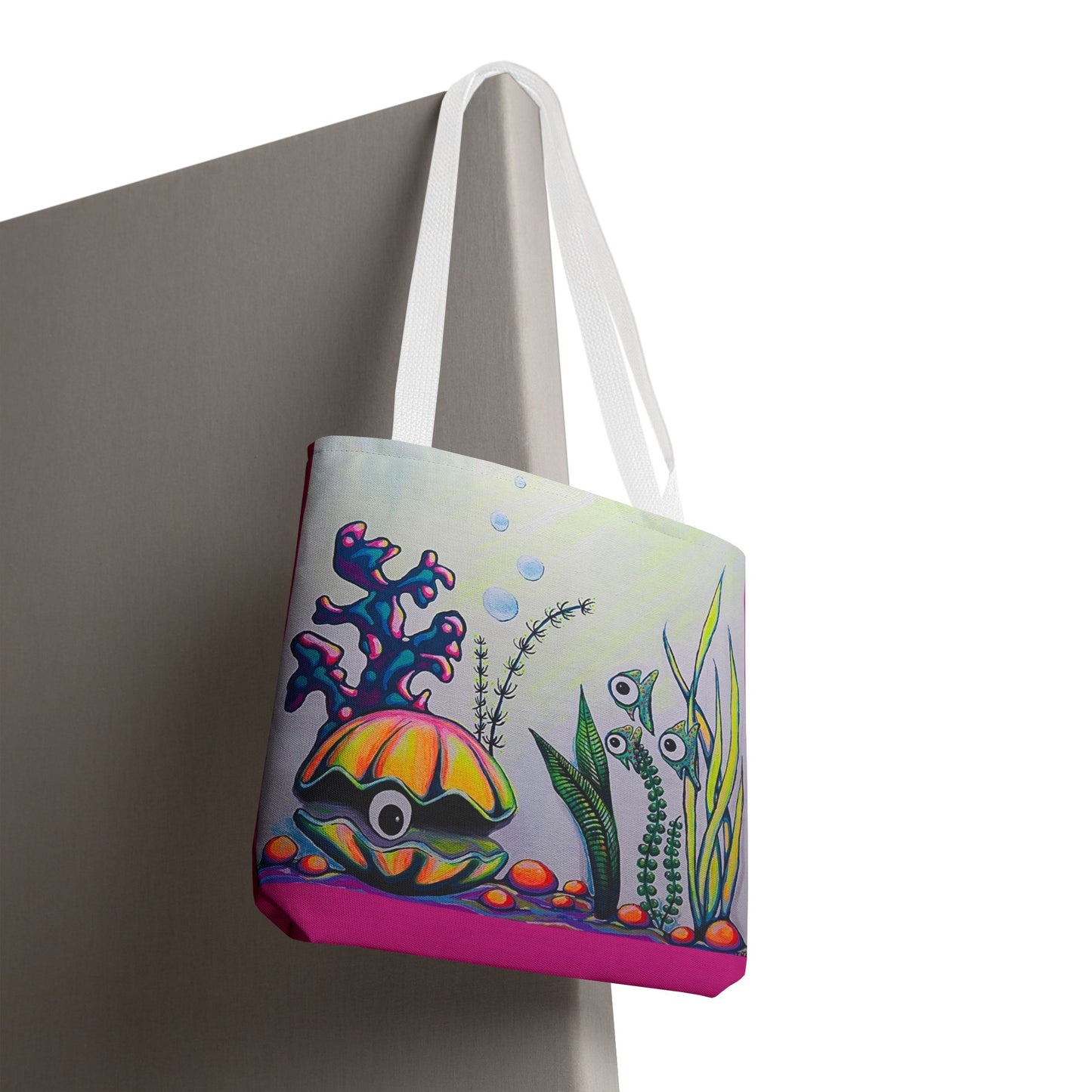 Premium Cyclops Clam Tote Bag, Original Artist Design, Reusable Shopping Tote,  Eco-Friendly