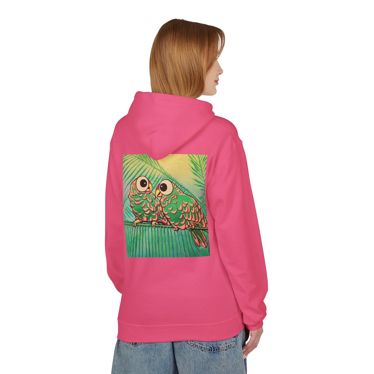 Unisex Chatty Cyclops Parrots Soft Hoodie