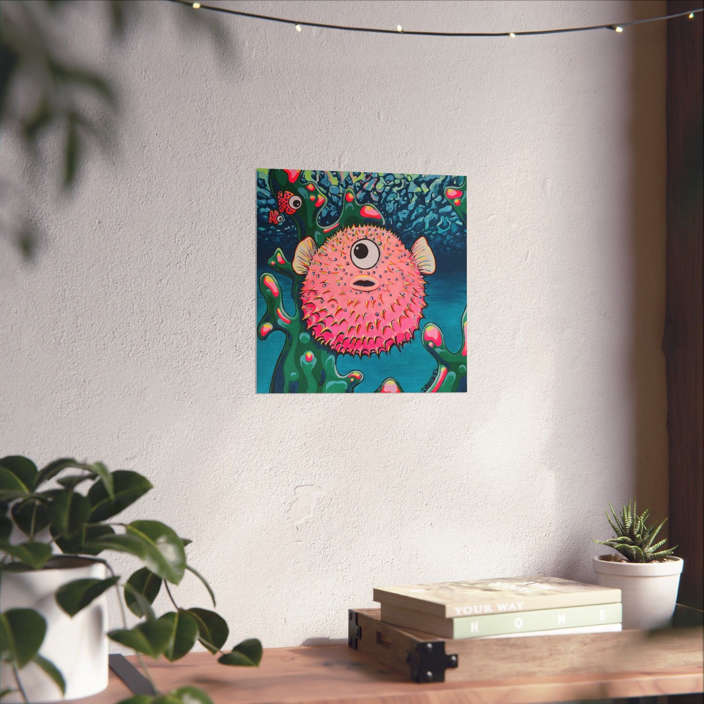 Cyclops Pufferfish Giclée Art Poster