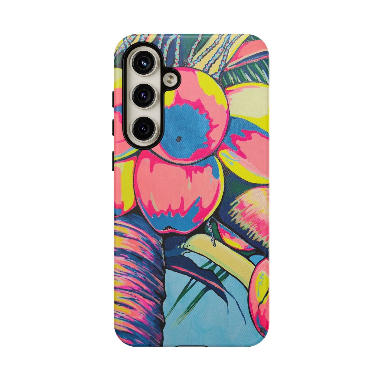 Neon Coconuts Tough Phone Case