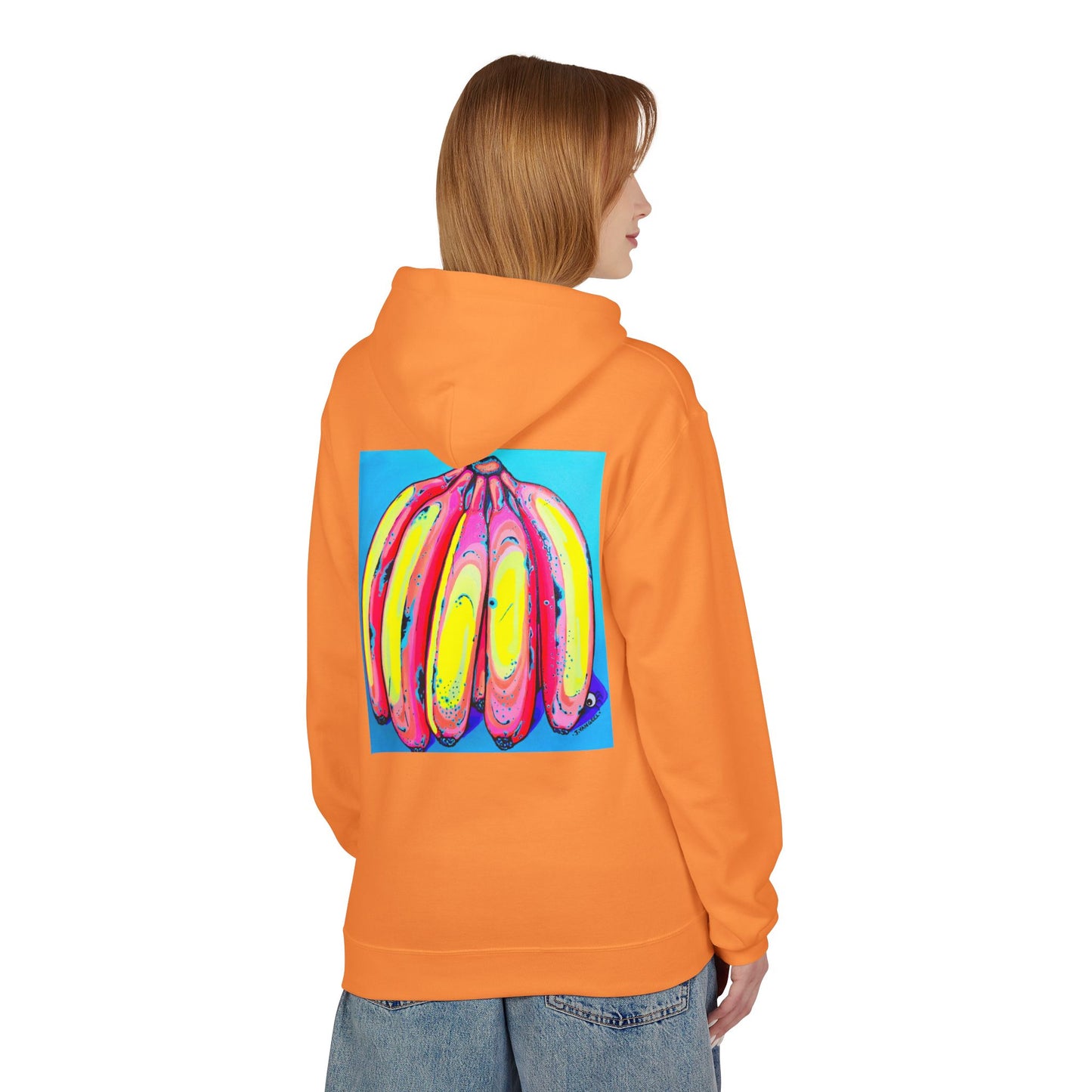 Unisex Neon Fat Bananas Soft Hoodie