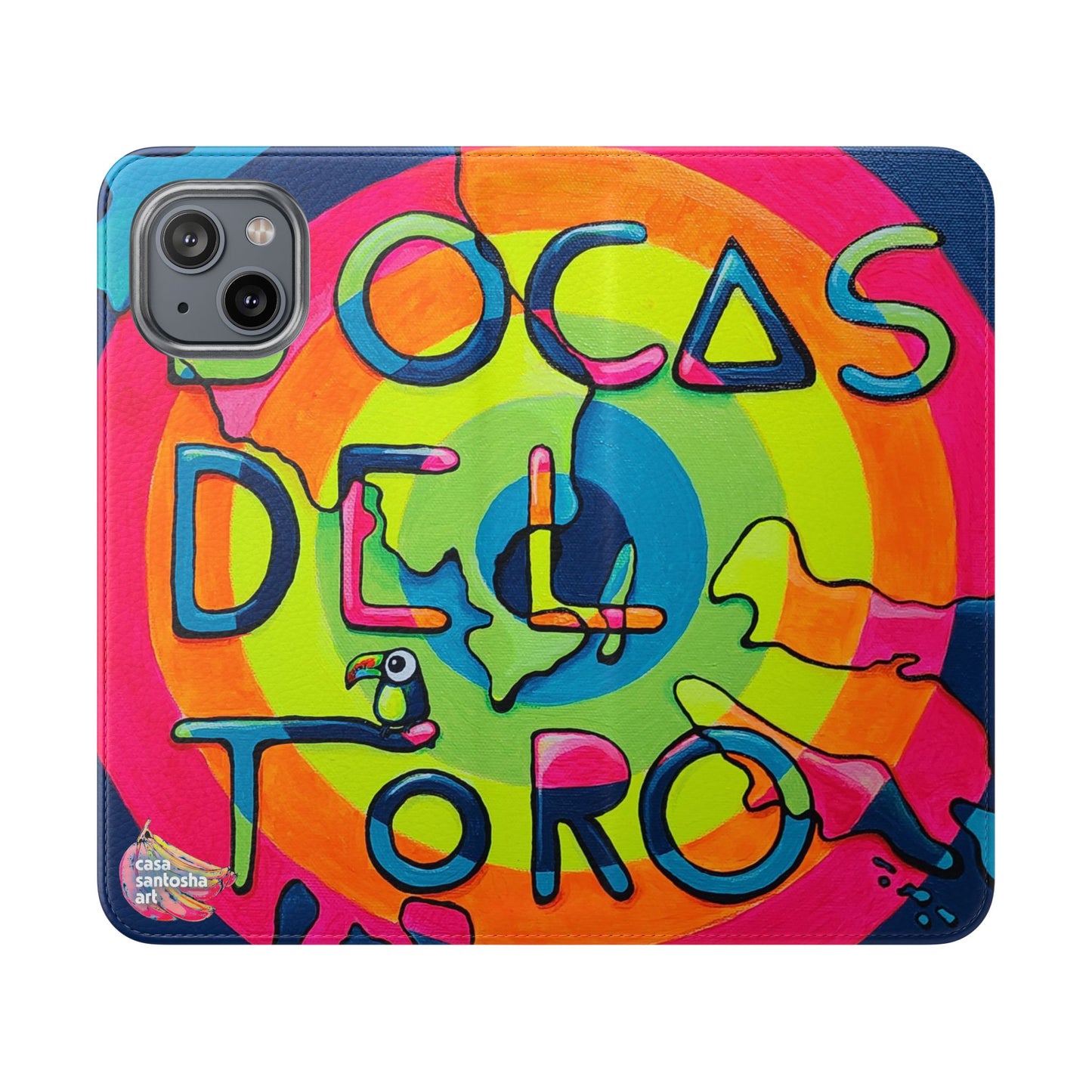 Bocas Del Toro Islands Flip Phone Case – Wallet Cover with Card Slots