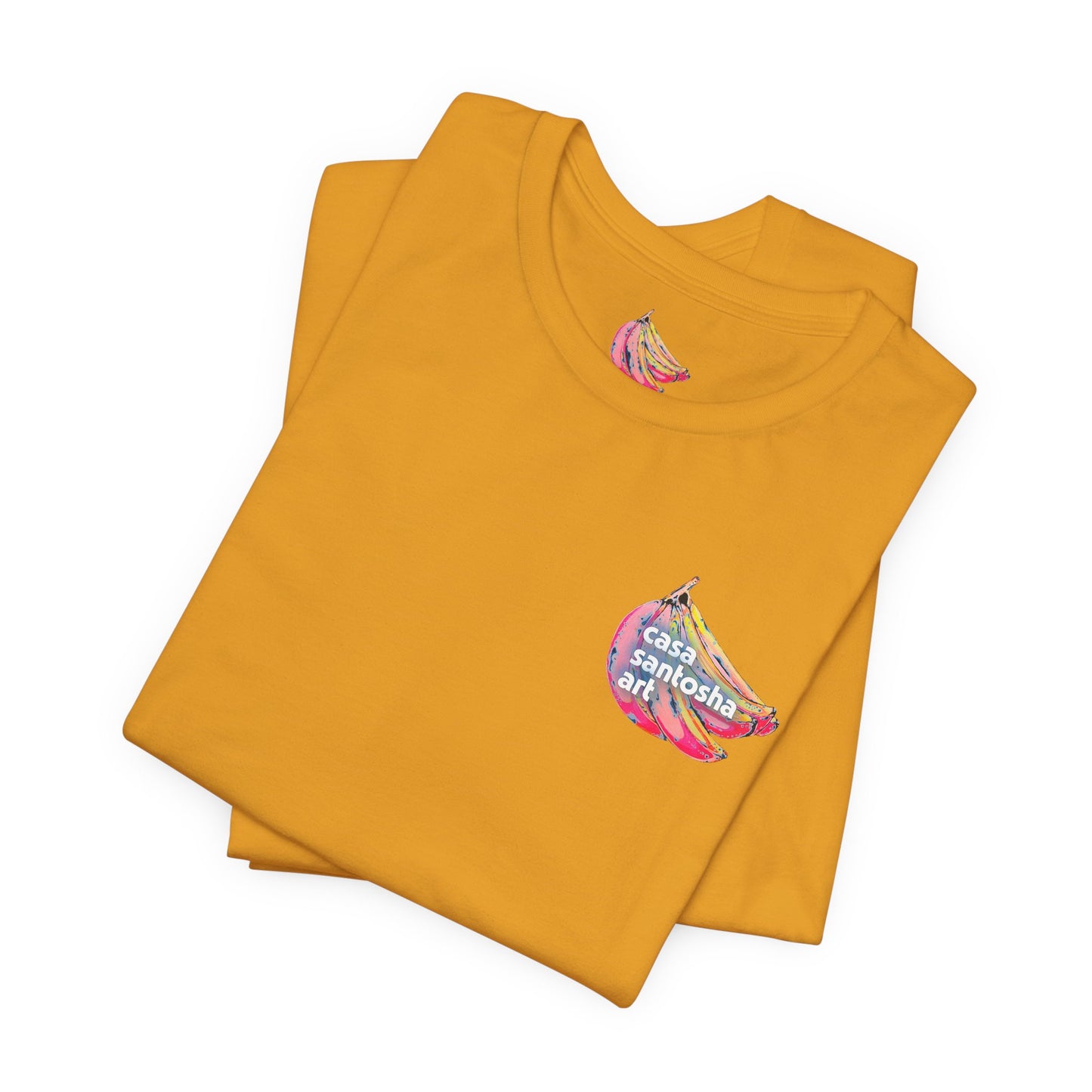 T-shirt unisexe néon à motif poisson frit