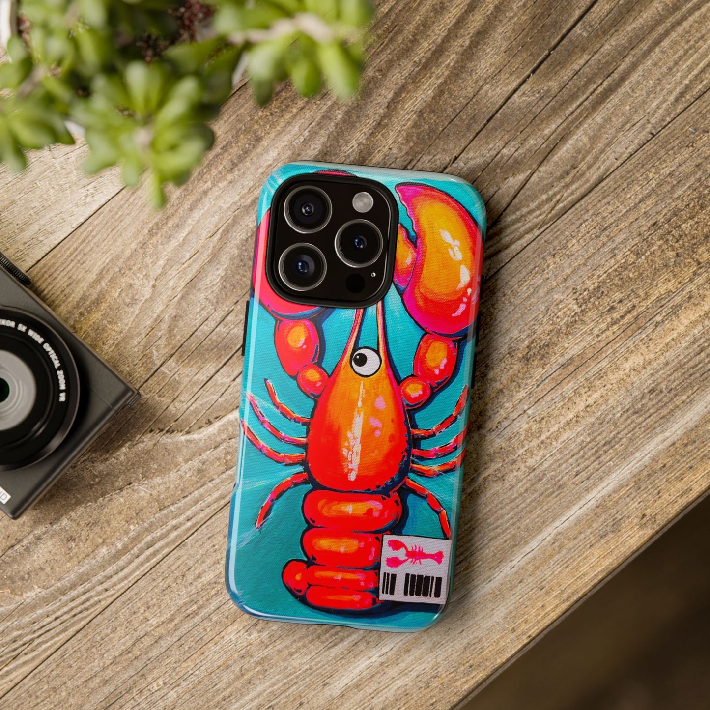 Neon Lobster Tough Phone Case