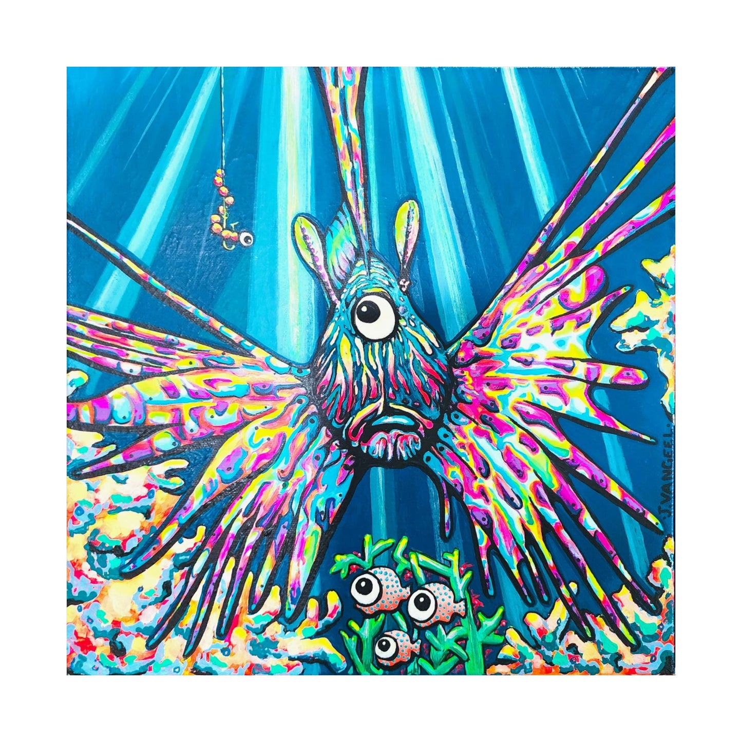 Cyclops Lionfish Giclée Art Poster