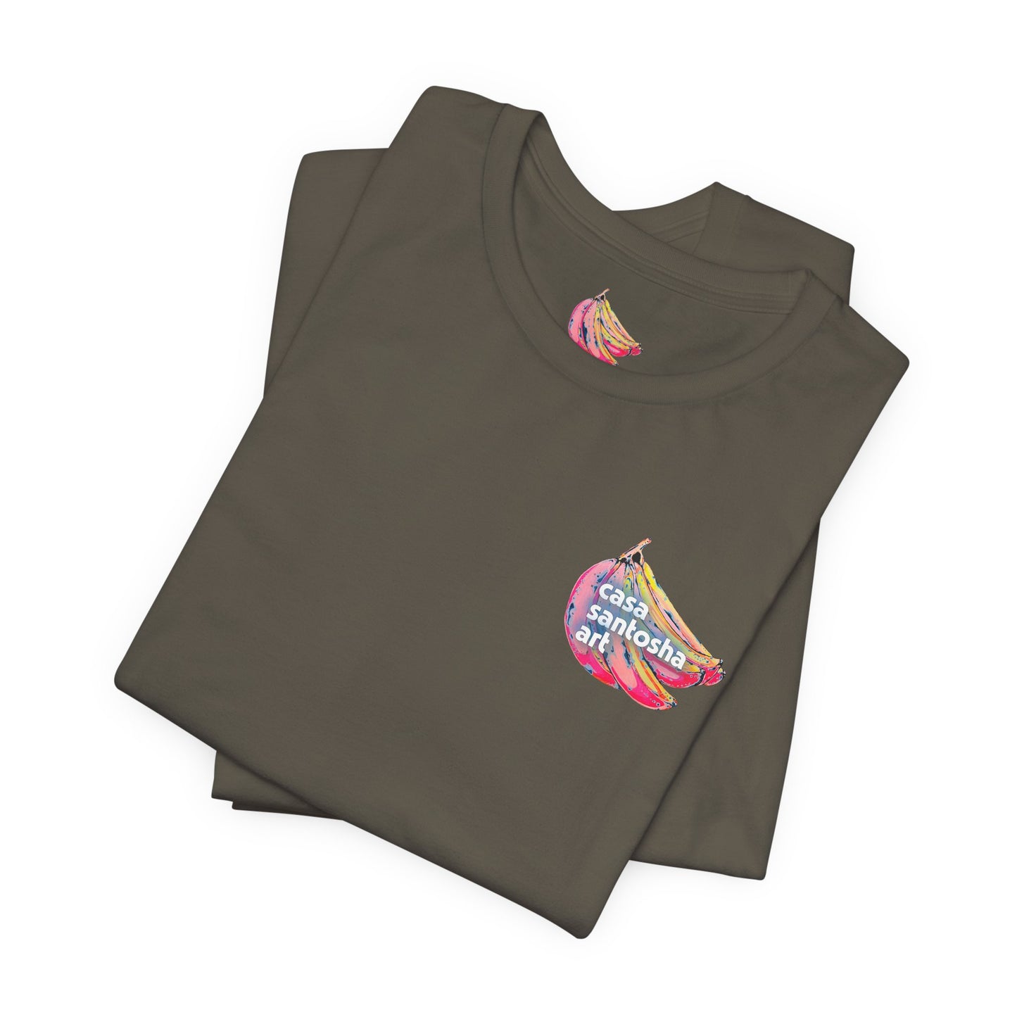 T-shirt unisexe néon à motif poisson frit
