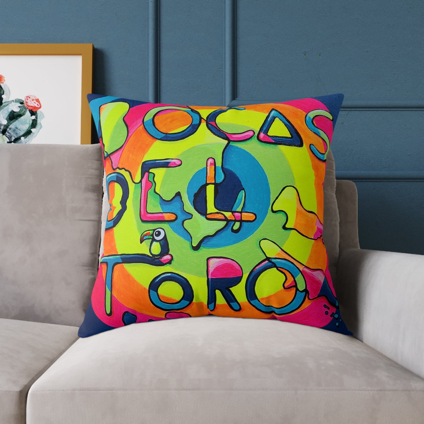 Bocas Del Toro Islands Art Canvas Decorative Pillow