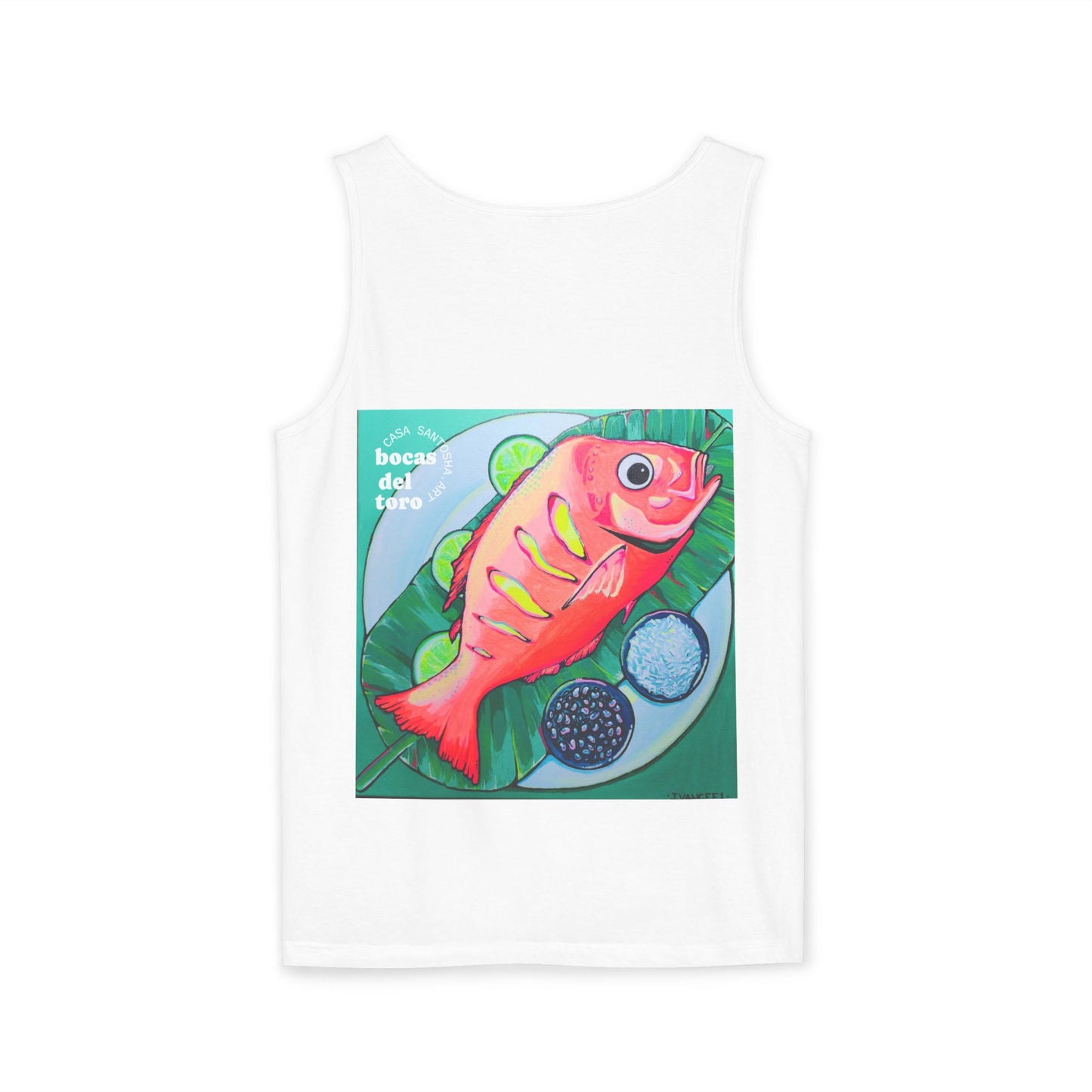 Unisex Neon Fried Fish Tank Top - Perfect for Summer Vibes