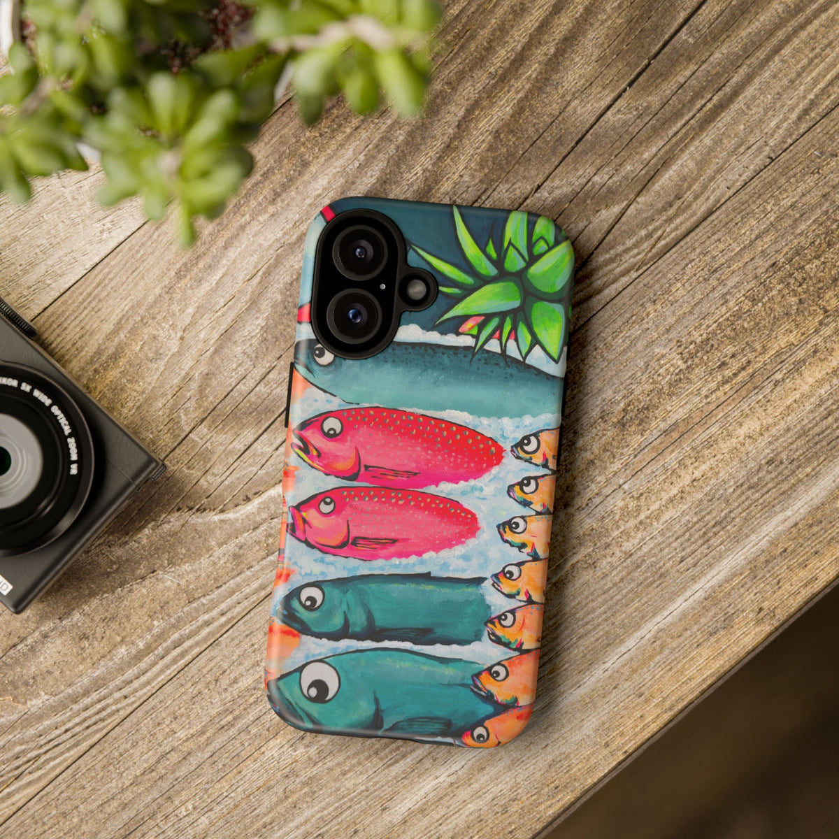 Neon Cabo Fish Market Tough Phone Case