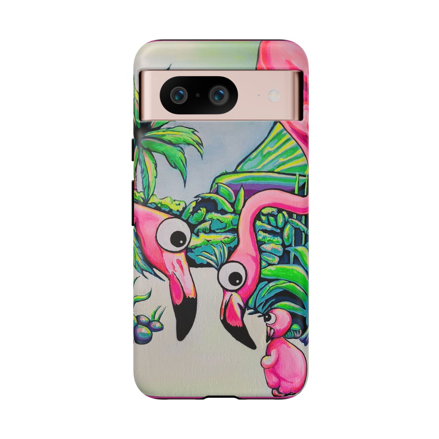 Cyclops Flamingo Family Tough Phone Case