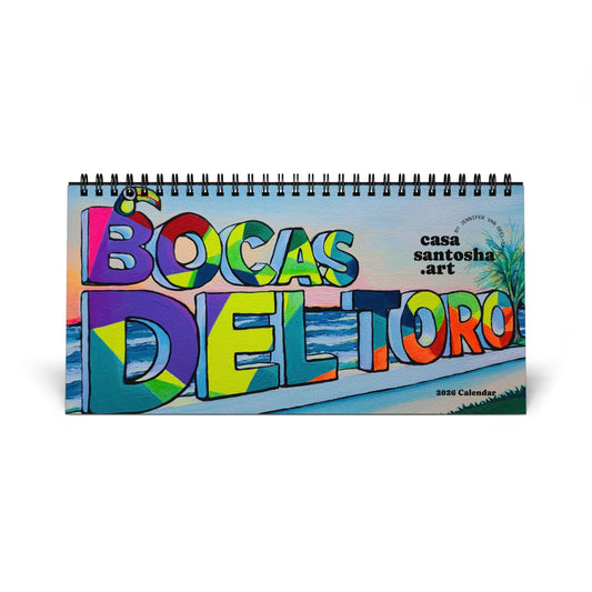 Vibrant Art Desktop Calendar 2026