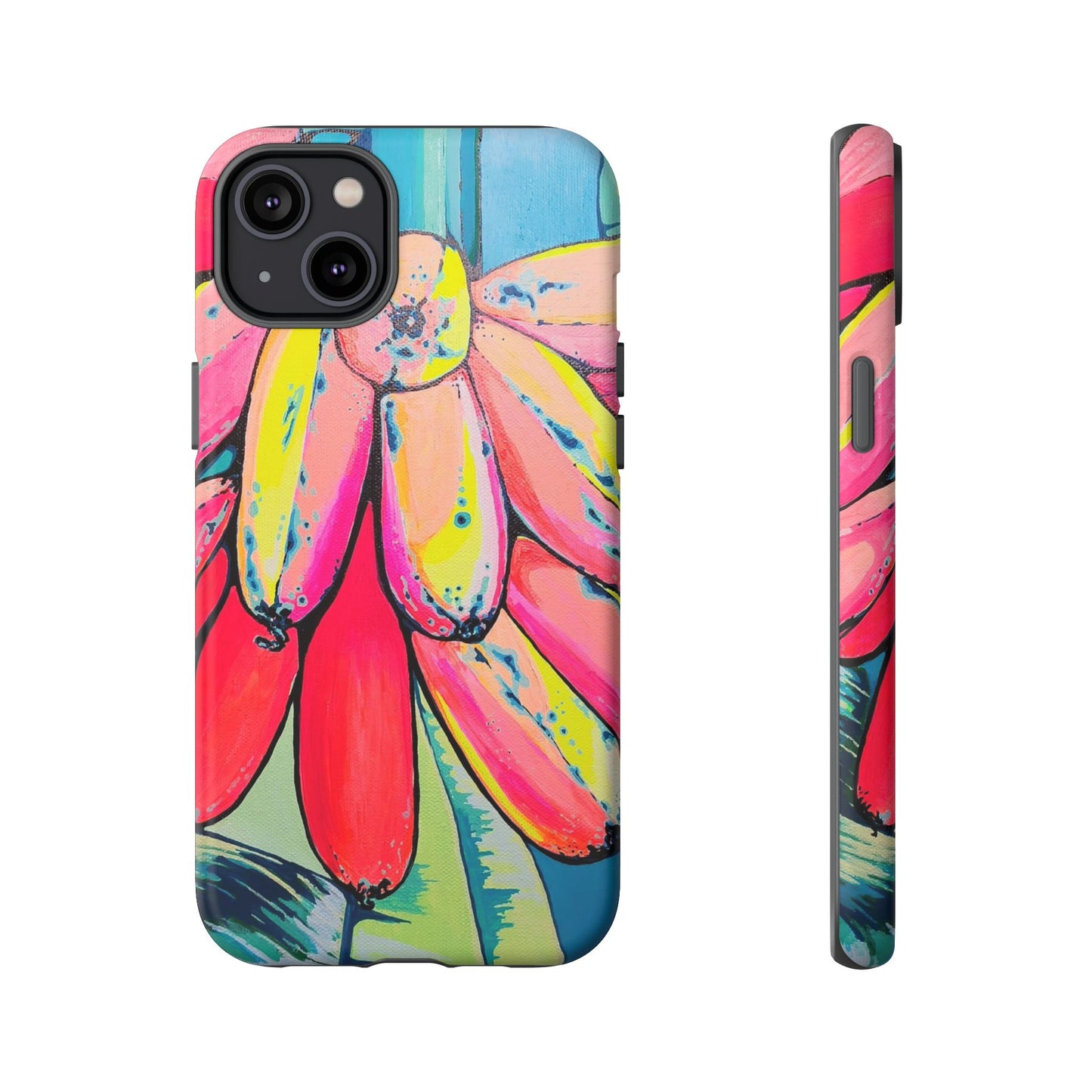 Neon Primitivo Bananas Tough Phone Case