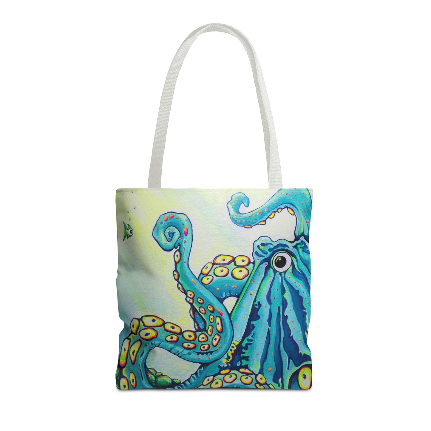 Premium Cyclops Octopus Tote Bag, Original Artist Design, Reusable Shopping Tote,  Eco-Friendly