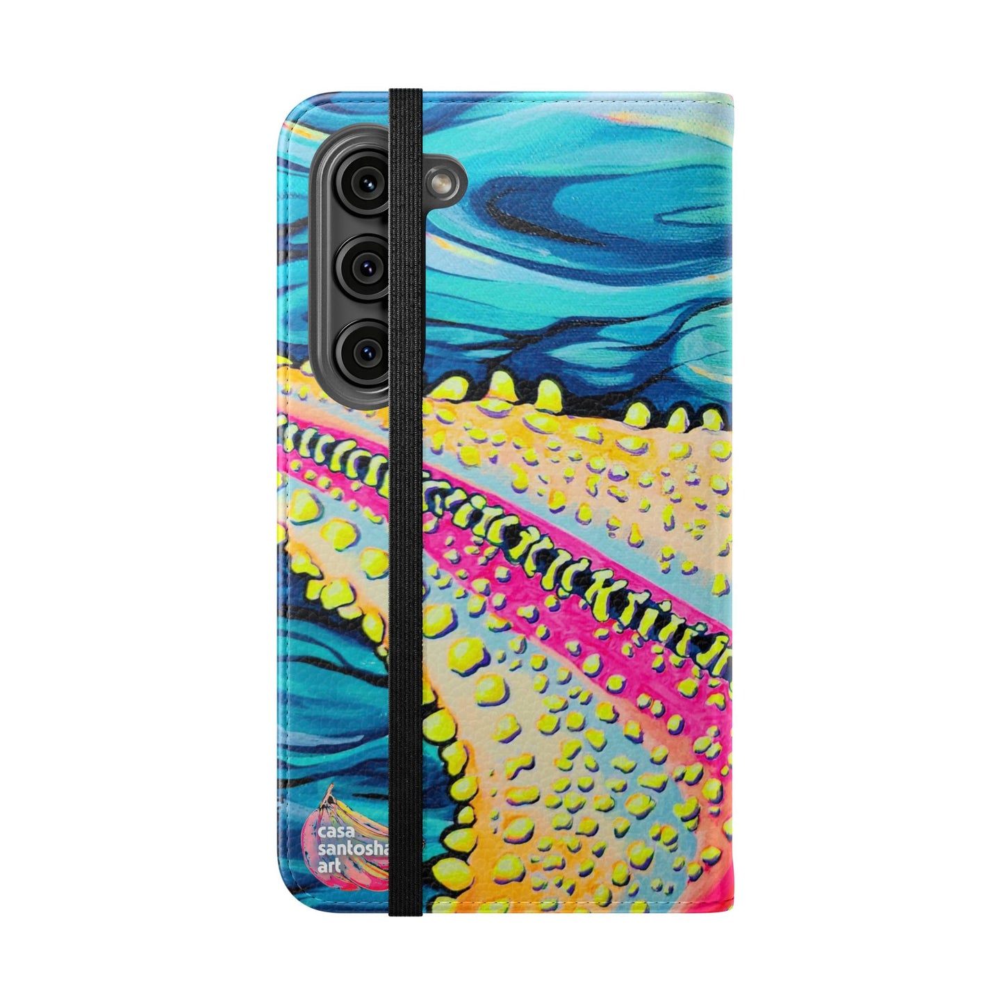 Starfish Beach Bocas Flip Phone Case – Wallet Cover with Card Slots