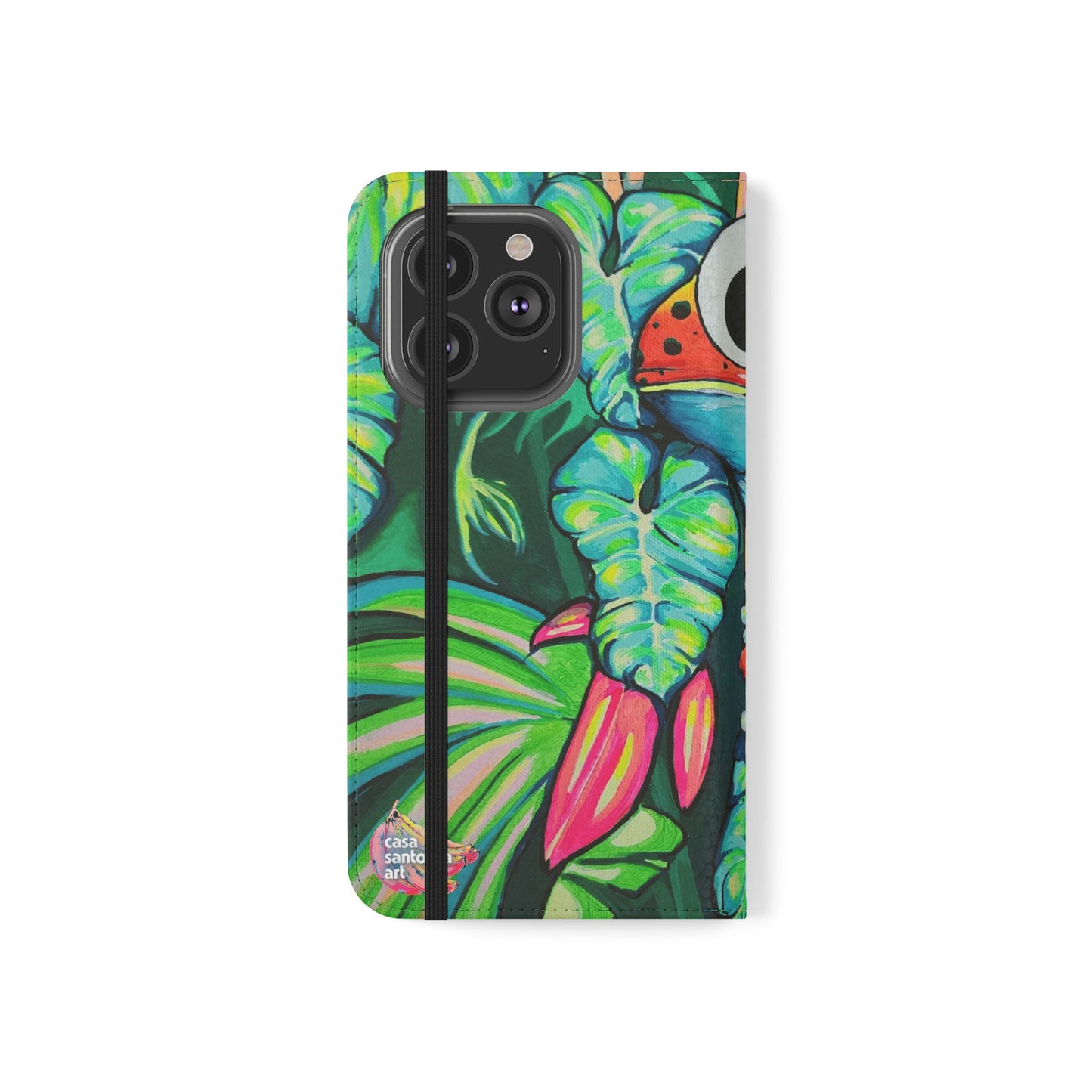 Cyclops Red Frog Flip Phone Case – Wallet Cover with Card Slots