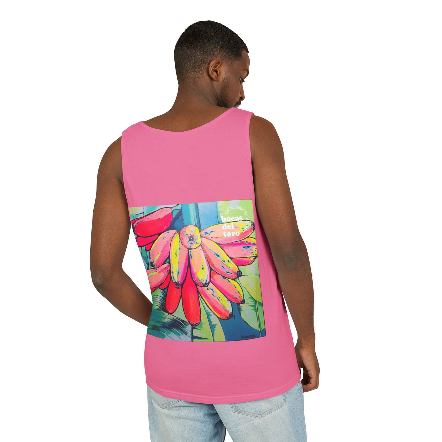 Unisex Neon Primitivo Bananas Tank Top - Perfect for Summer Vibes