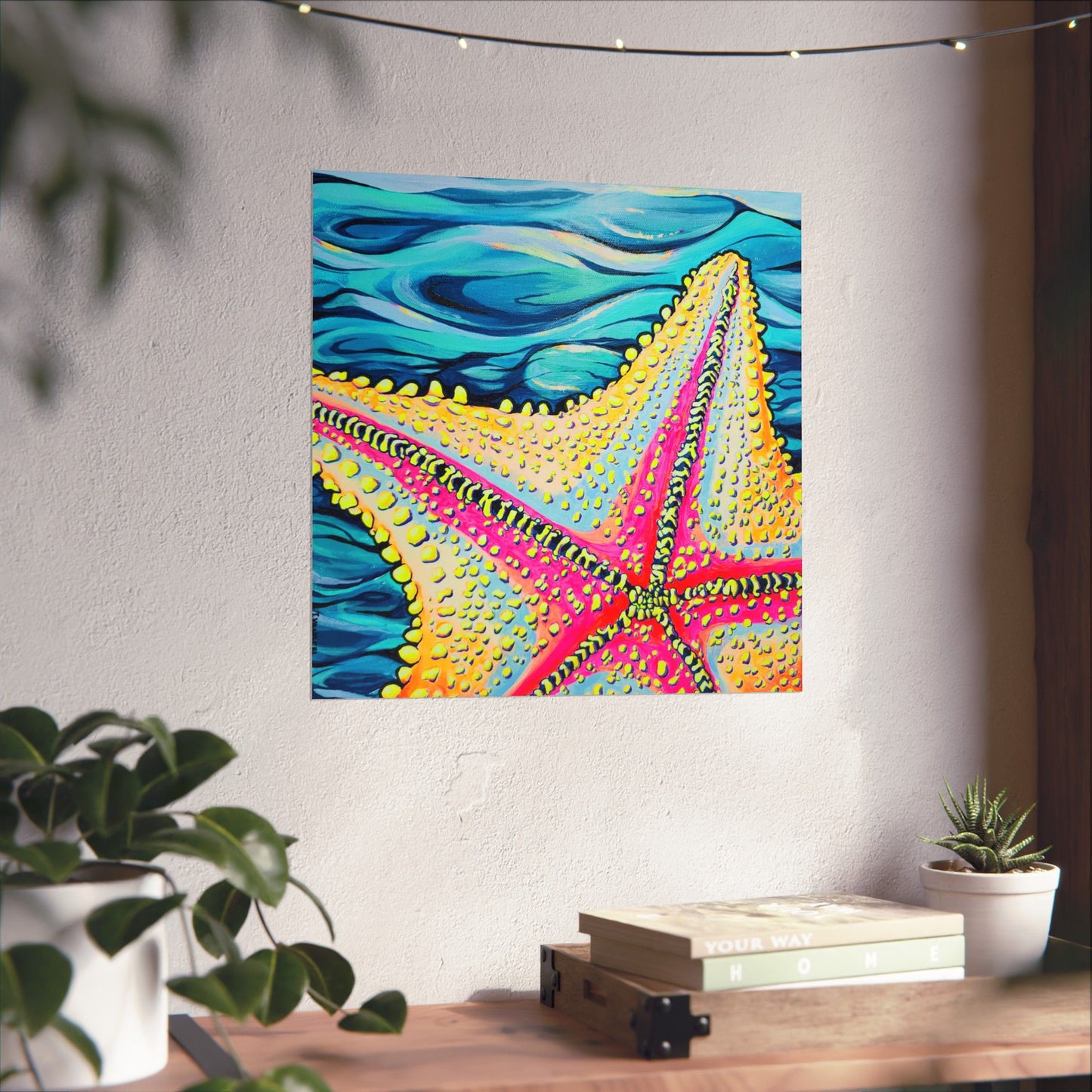 Starfish Beach Bocas Giclée Art Poster