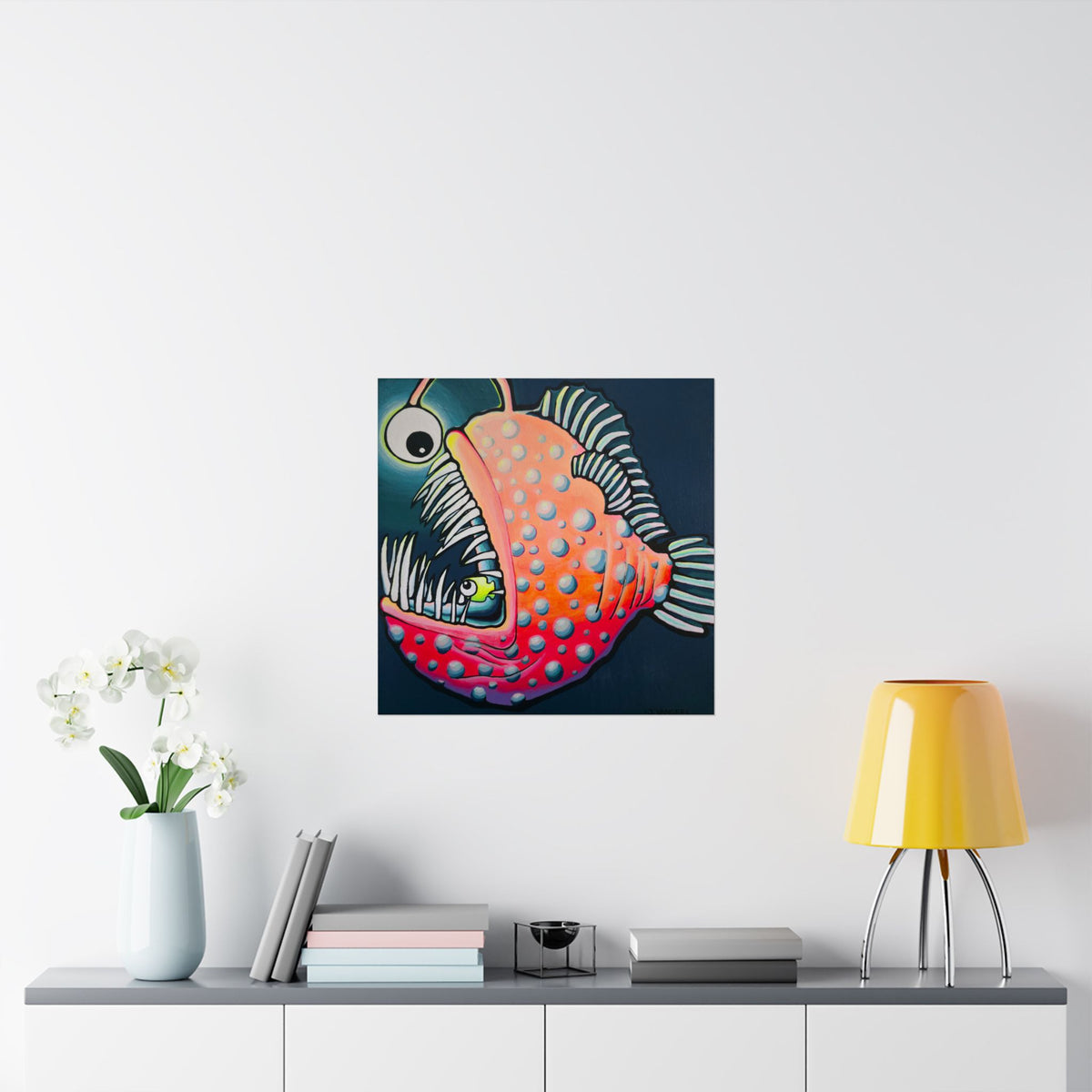 Cyclops Anglerfish Giclée Art Poster