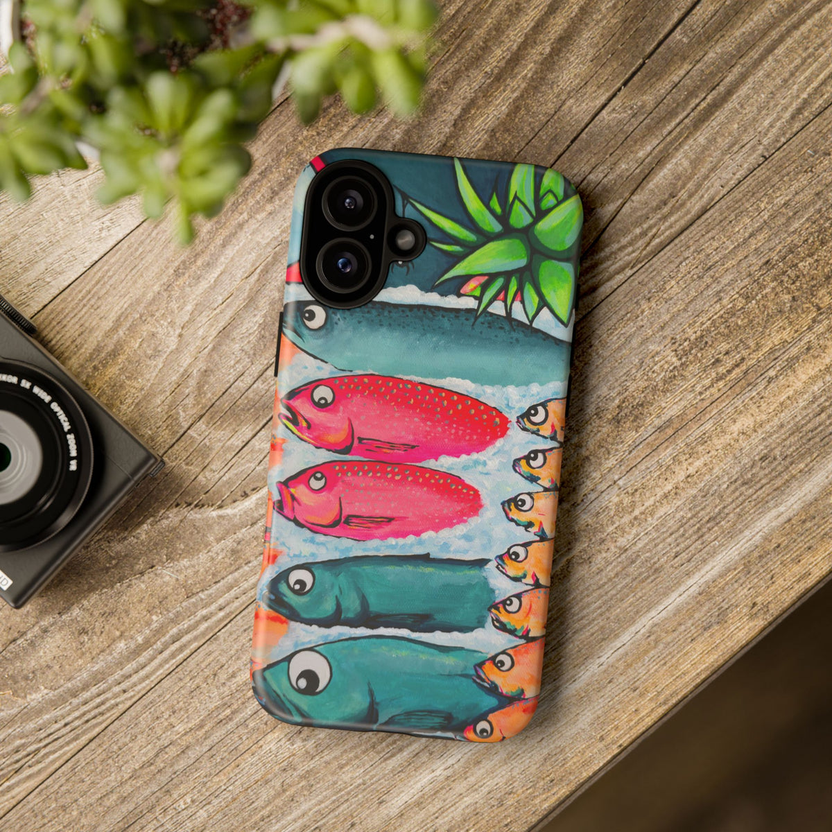 Neon Cabo Fish Market Tough Phone Case