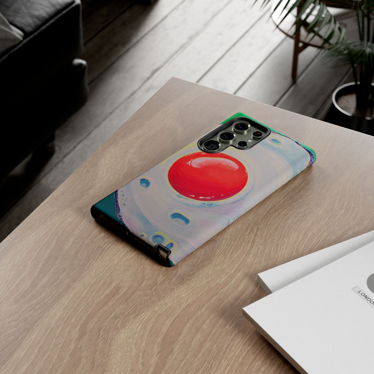 Neon Fried Egg Tough Phone Case