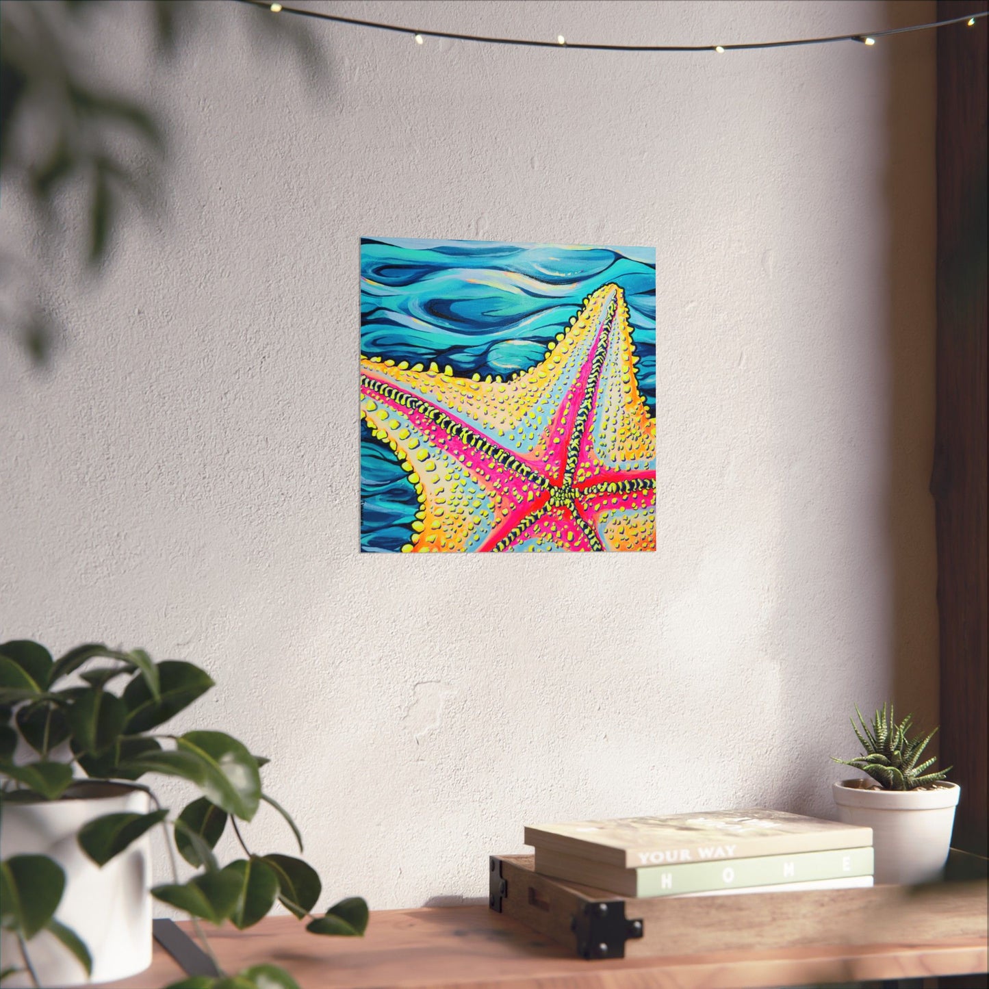 Starfish Beach Bocas Giclée Art Poster