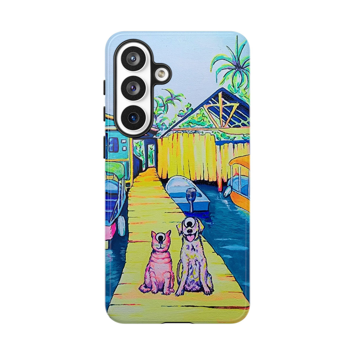 Cyclops Cat and Dog in Bocas Tough Phone Case