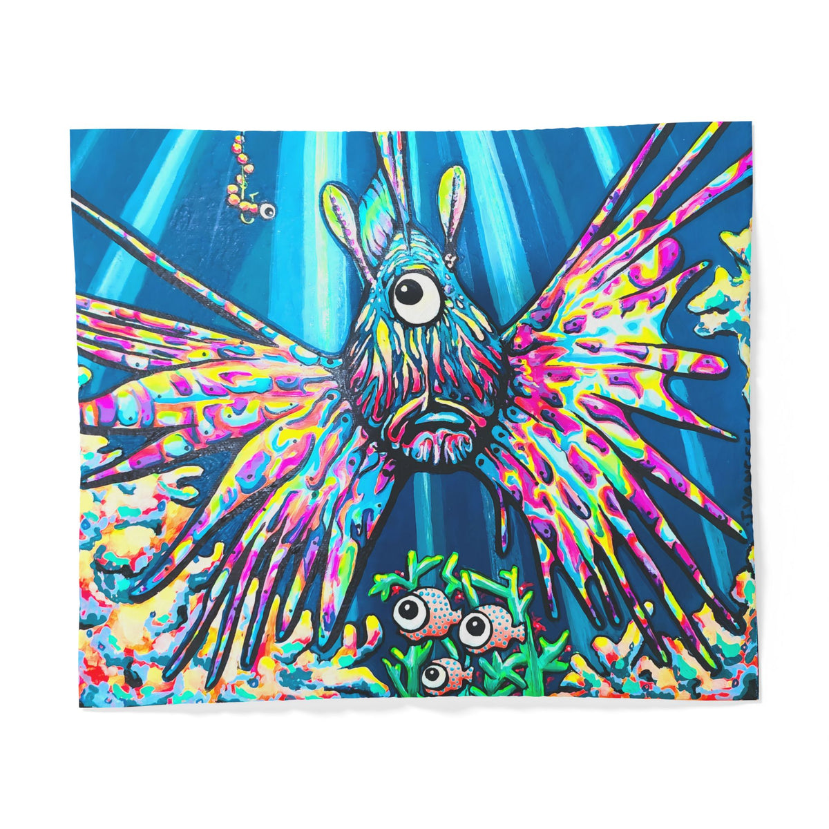 Cyclops Lionfish Duvet Cover