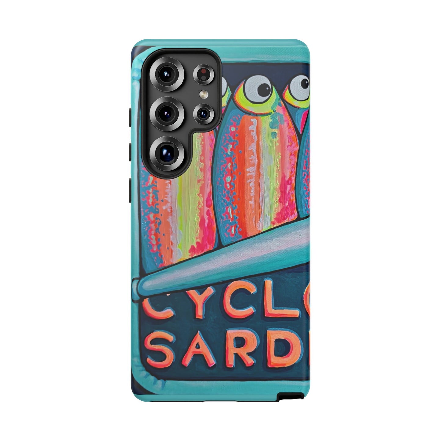 Neon Sardines Tough Phone Case