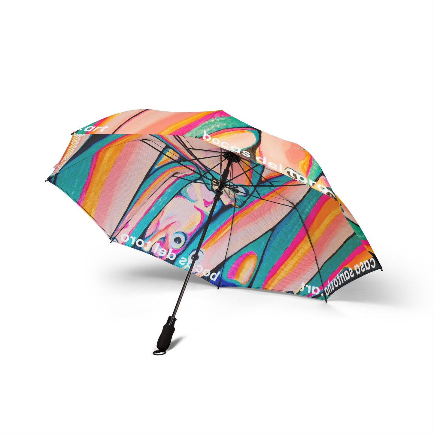 Neon Fish Tropical Umbrella - Foldable & Stylish Rain Gear