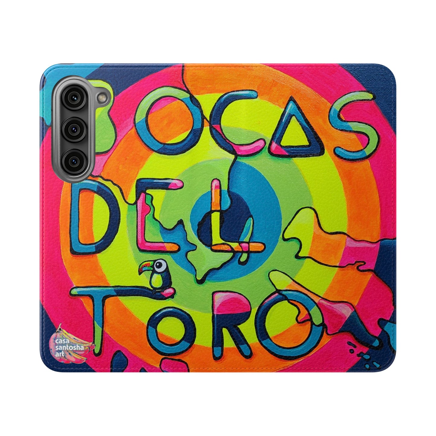 Bocas Del Toro Islands Flip Phone Case – Wallet Cover with Card Slots