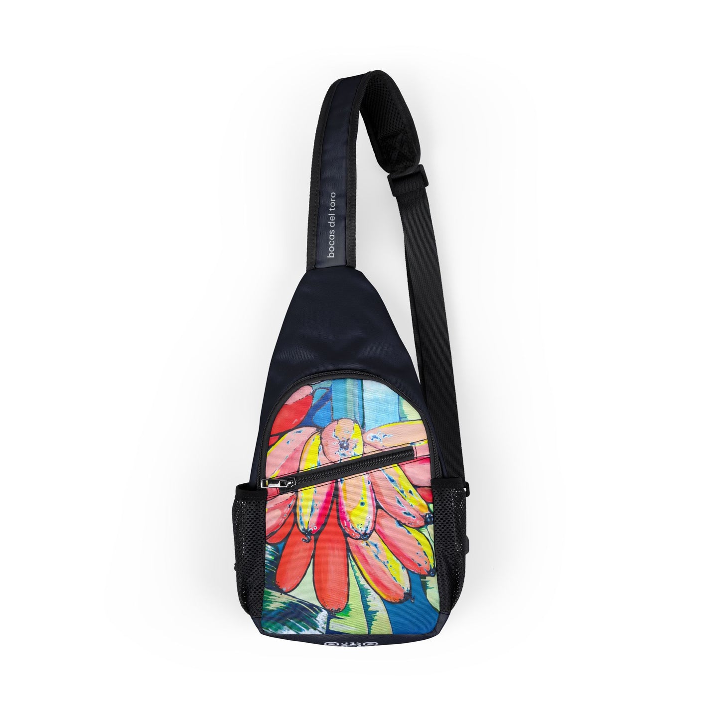 Neon Primitivo Bananas Art Sling Bag - Travel or Everyday Chest Bag