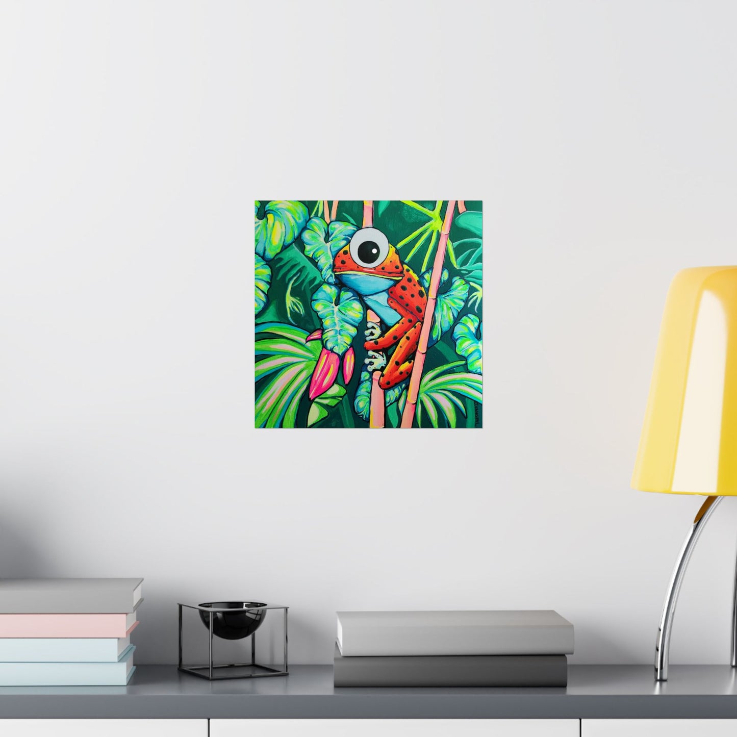 Cyclops Red Frog Giclée Art Poster
