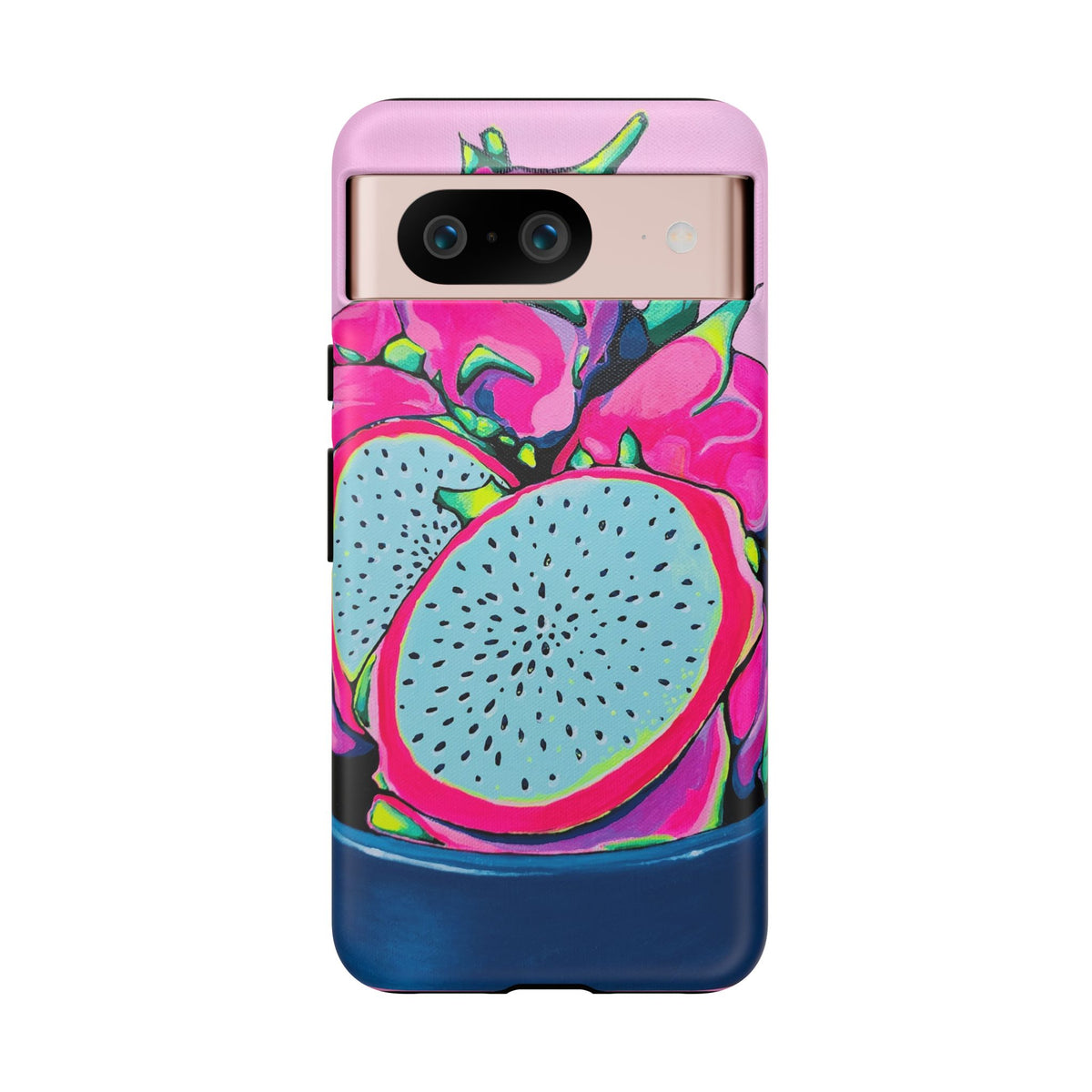 Coque de téléphone résistante Pitaya Rose Néon