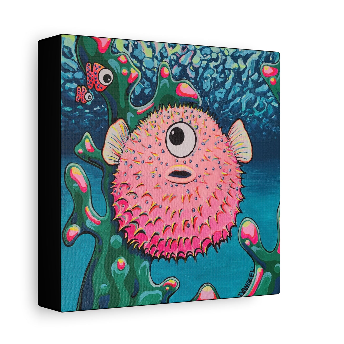 Cyclops Pufferfish Canvas Print - Home Decor Wall Art