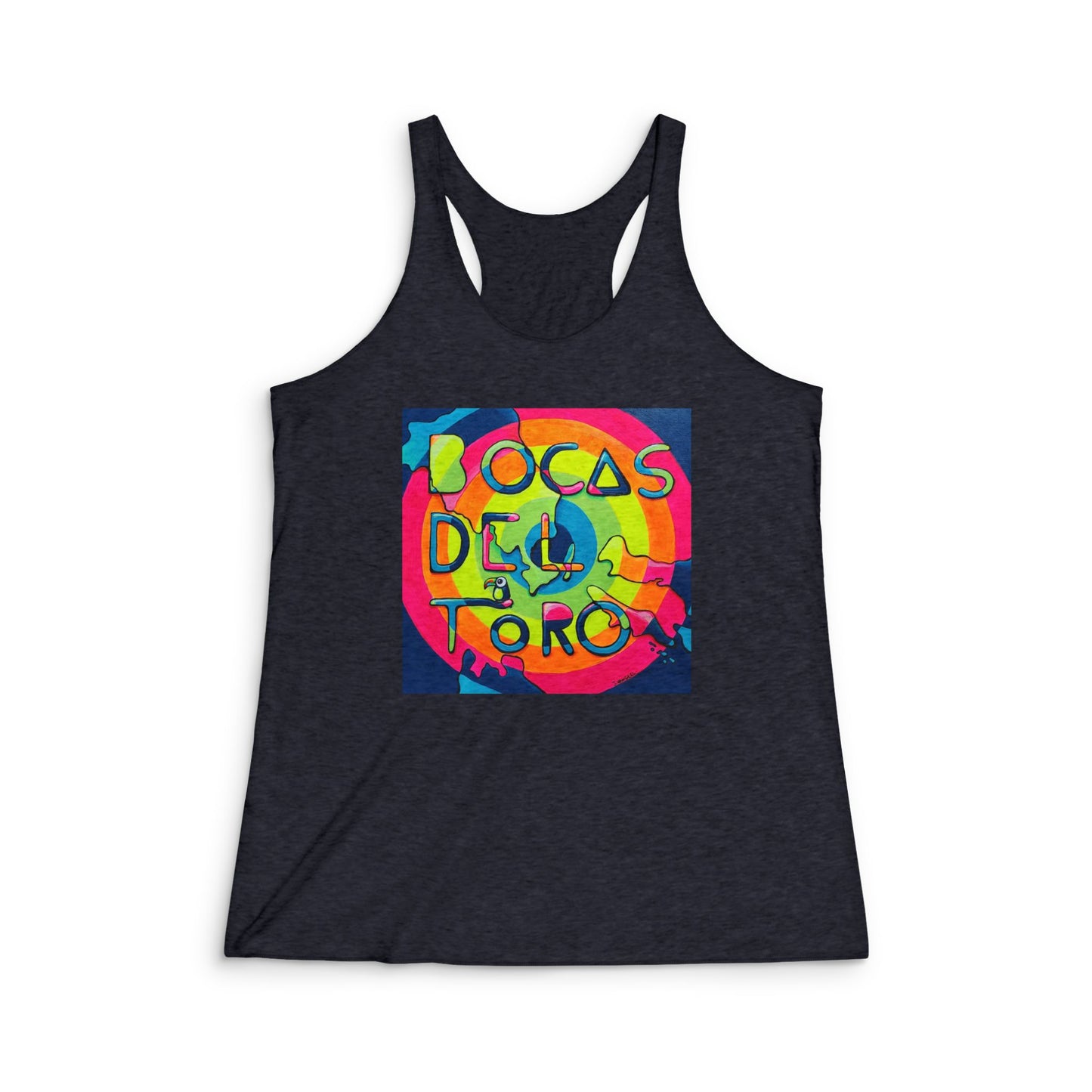 Women's Bocas Del Toro Islands Graphic Racerback Tank