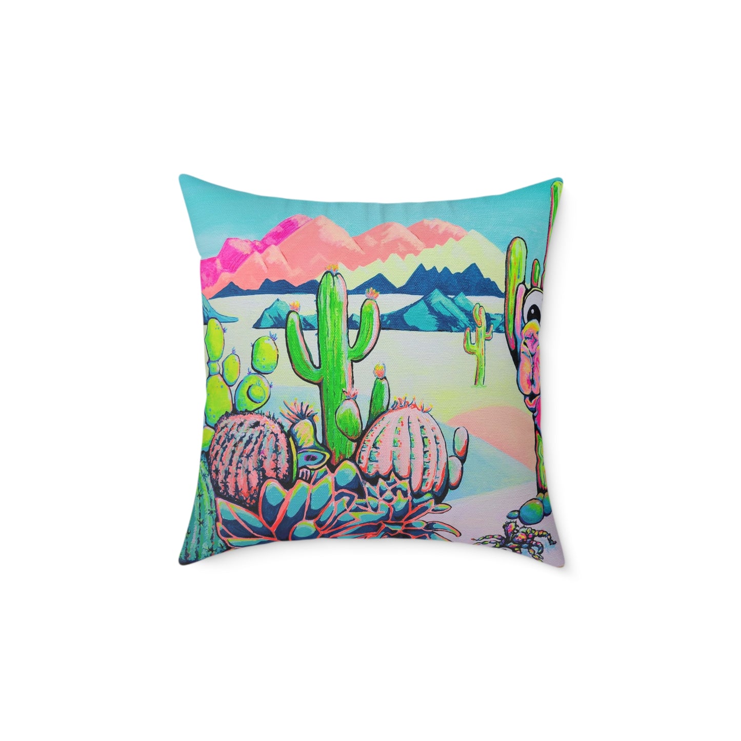 Cyclops Camel Art Canvas Decorative Pillow