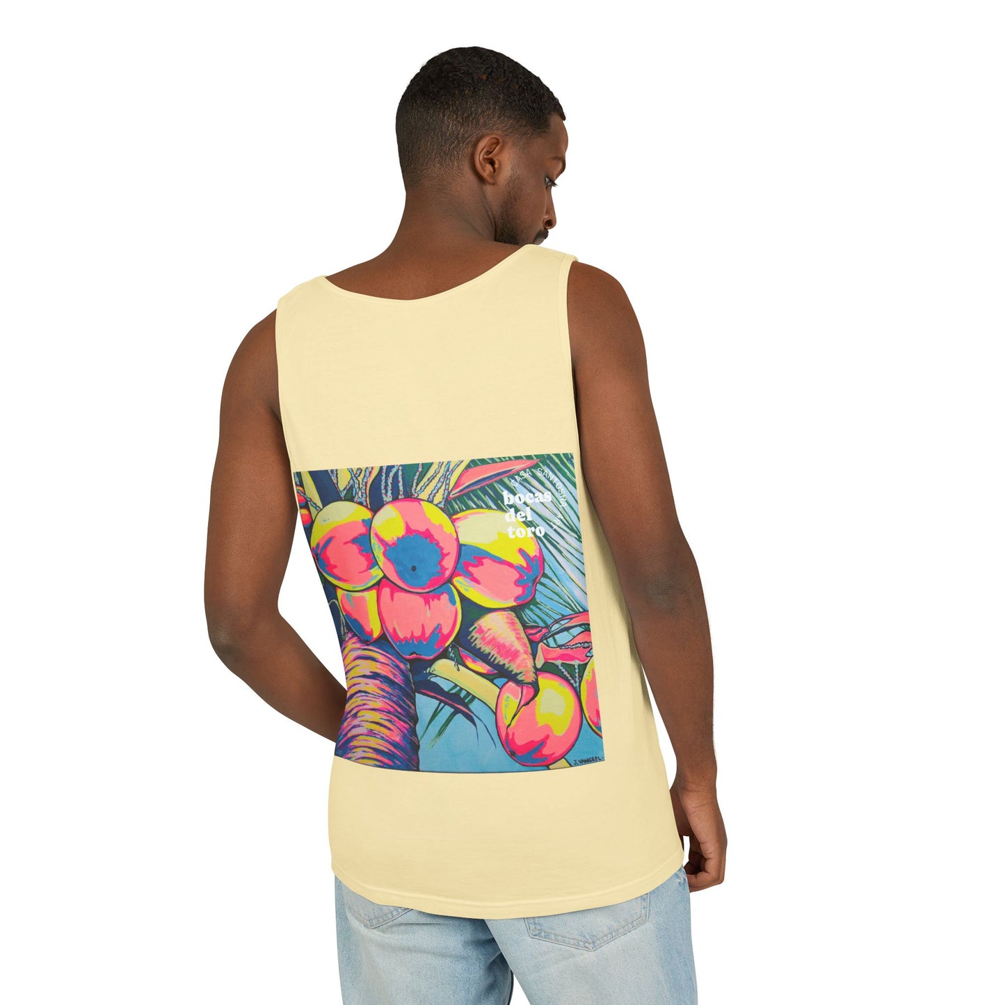 Unisex Neon Coconuts Tank Top - Perfect for Summer Vibes