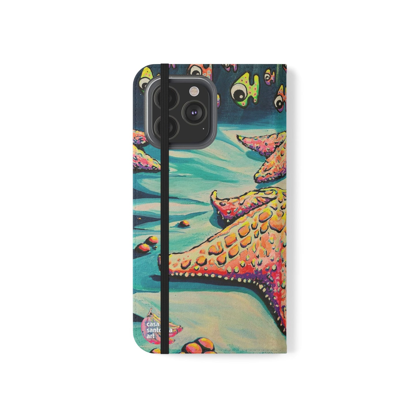 Cyclops Starfish Flip Phone Case – Wallet Cover with Card Slots
